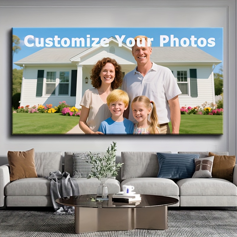 Home Office Art - 1pc Personalized Custom Photo Canvas Print