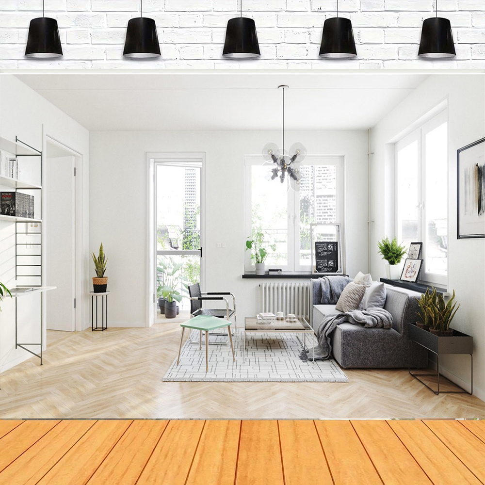 Home Office Zoom Background Free - Photography Backdrop Video Conference Zoom Poster