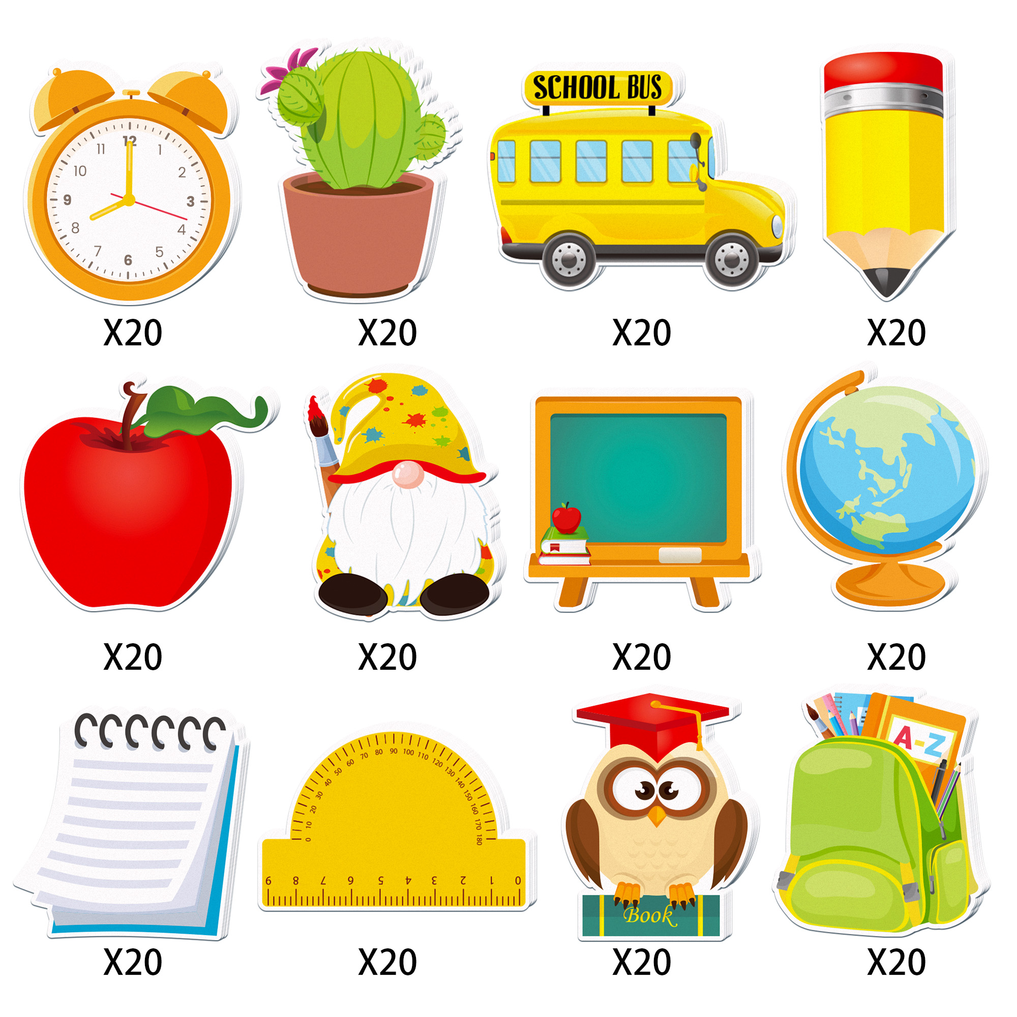 Sticky Note Dispenser - Back to School Theme Self-Adhesive Sticky