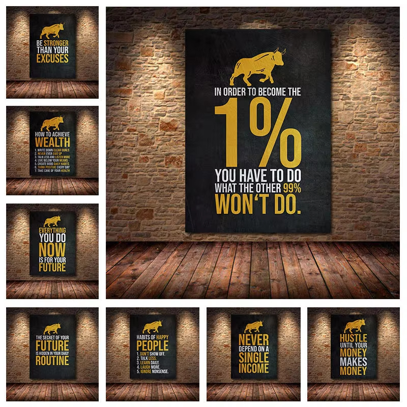 Home Office Buy - Motivational Stock Trading Canvas Art Buy