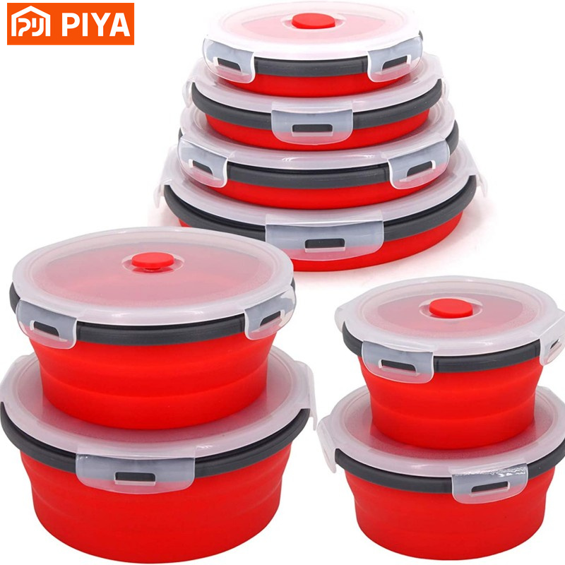 Document Scanner Portable - Silicone Folding Lunch Box with Lid