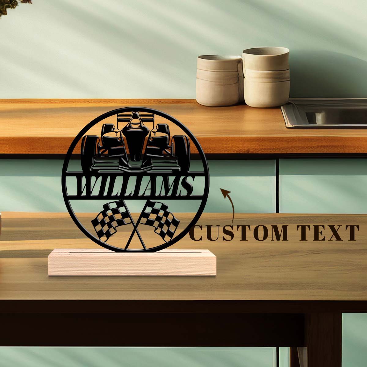Home Office Art - 1Pc Csutom Name F1 Race Car