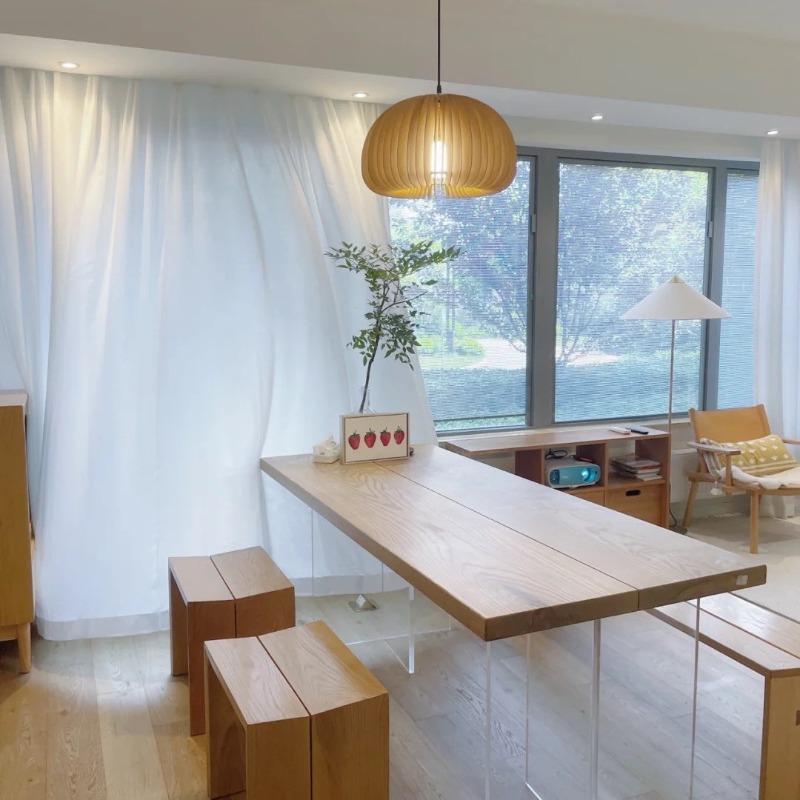 Nordic Solid Wood Acrylic Floa - Home Office Studio recensione e prezzo
