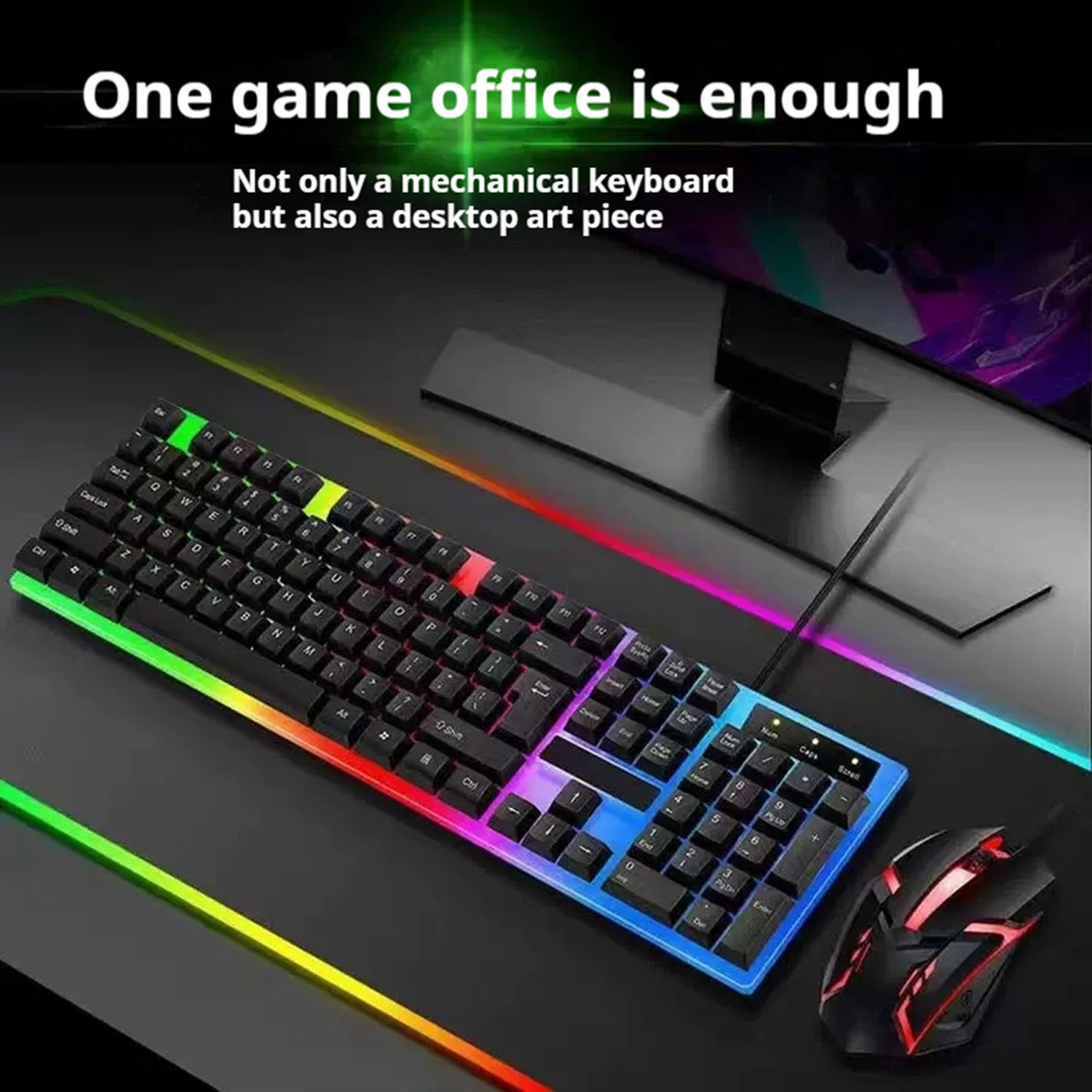 Gamer Keyboard And Mouse PC Ga - English Home Office recensione e prezzo