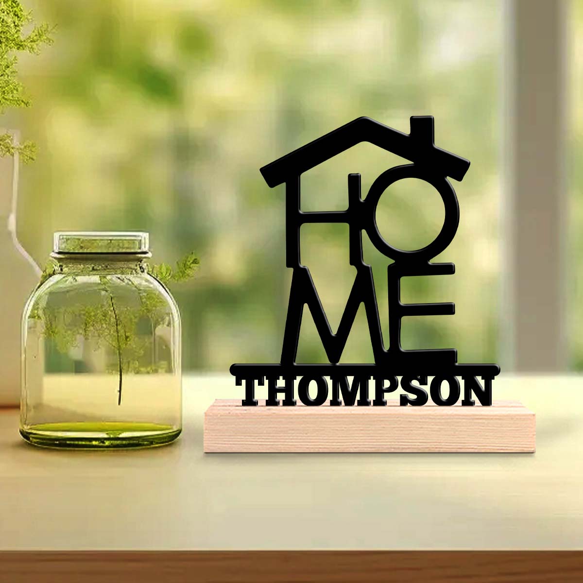 1Pc Csutom Home House Shape Wo - Home Office Art recensione e prezzo