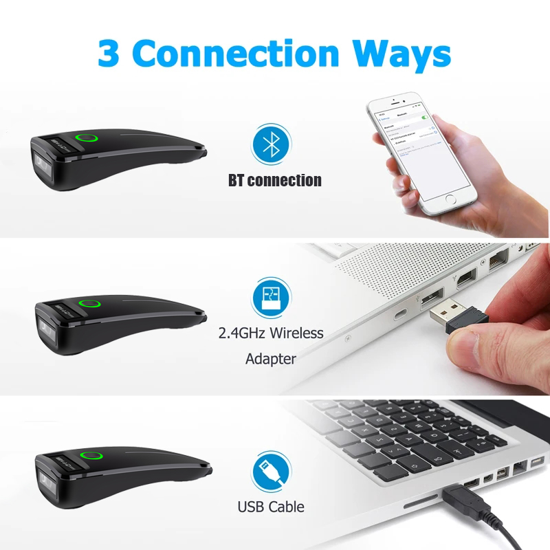 2D Barcode Scanner W7 Mini Wir - Document Scanner Portable recensione e prezzo