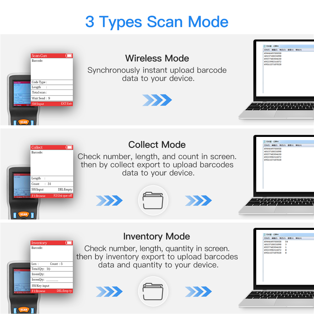 Eyoyo 1D Wireless Barcode Scan - Document Scanner Portable recensione e prezzo