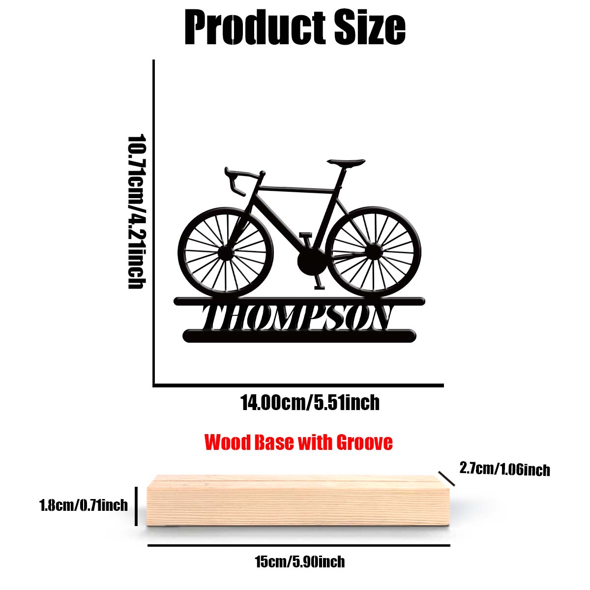 1Pc Csutom Mountain Bike Woode - Home Office Art recensione e prezzo