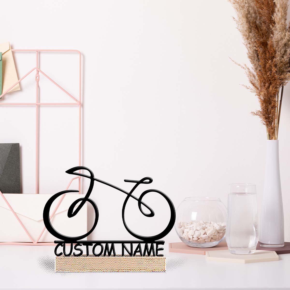 1Pc Csutom Name Modern Line Bi - Home Office Art recensione e prezzo