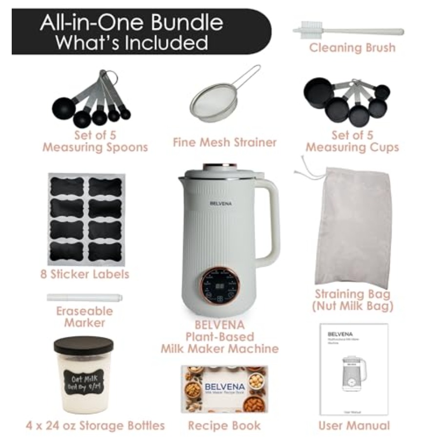 All-In-One Bundle Nut Milk Mak - Label Maker Machine recensione e prezzo