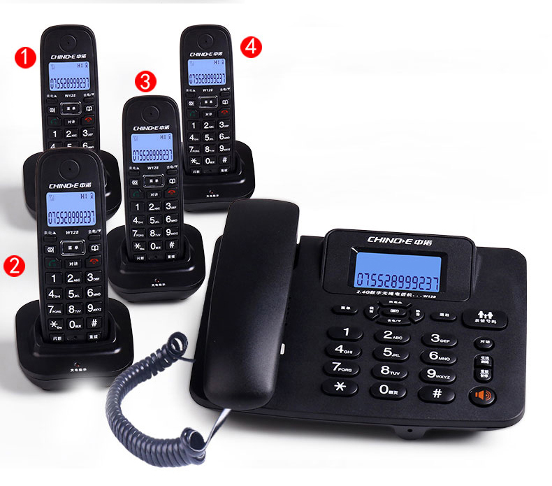 Wireless Telephone 1-4 handste - Home Office Call Center recensione e prezzo