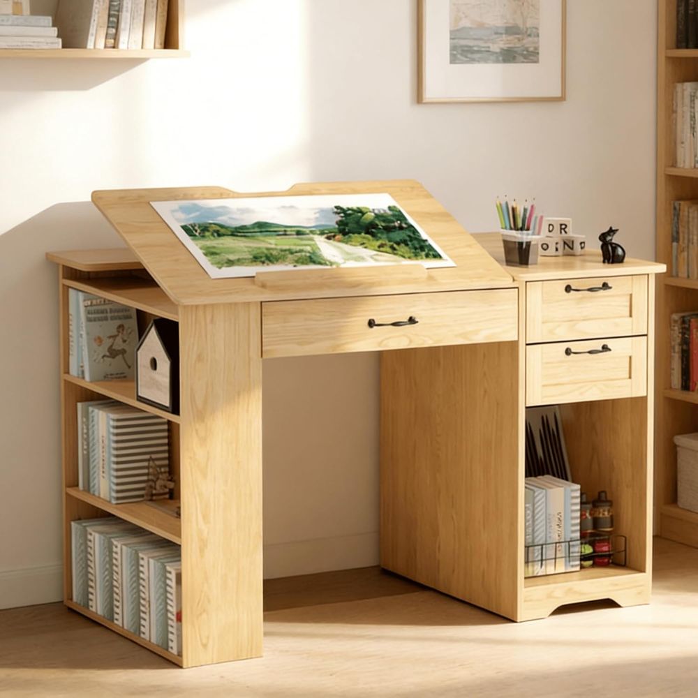Adjustable Desk with Storage,  - Home Office Studio recensione e prezzo
