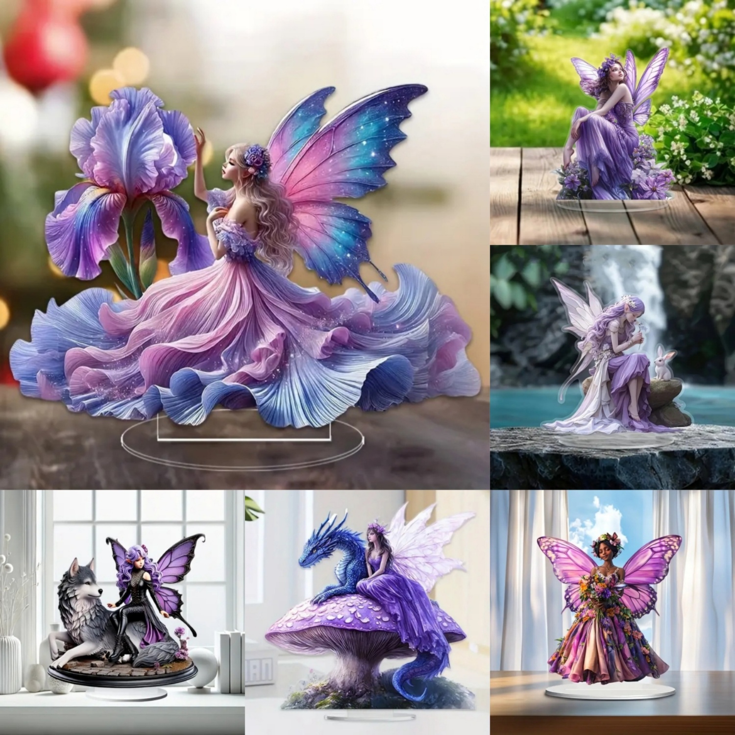 Fairy Statue,2D Flat Acrylic P - Home Office Studio recensione e prezzo