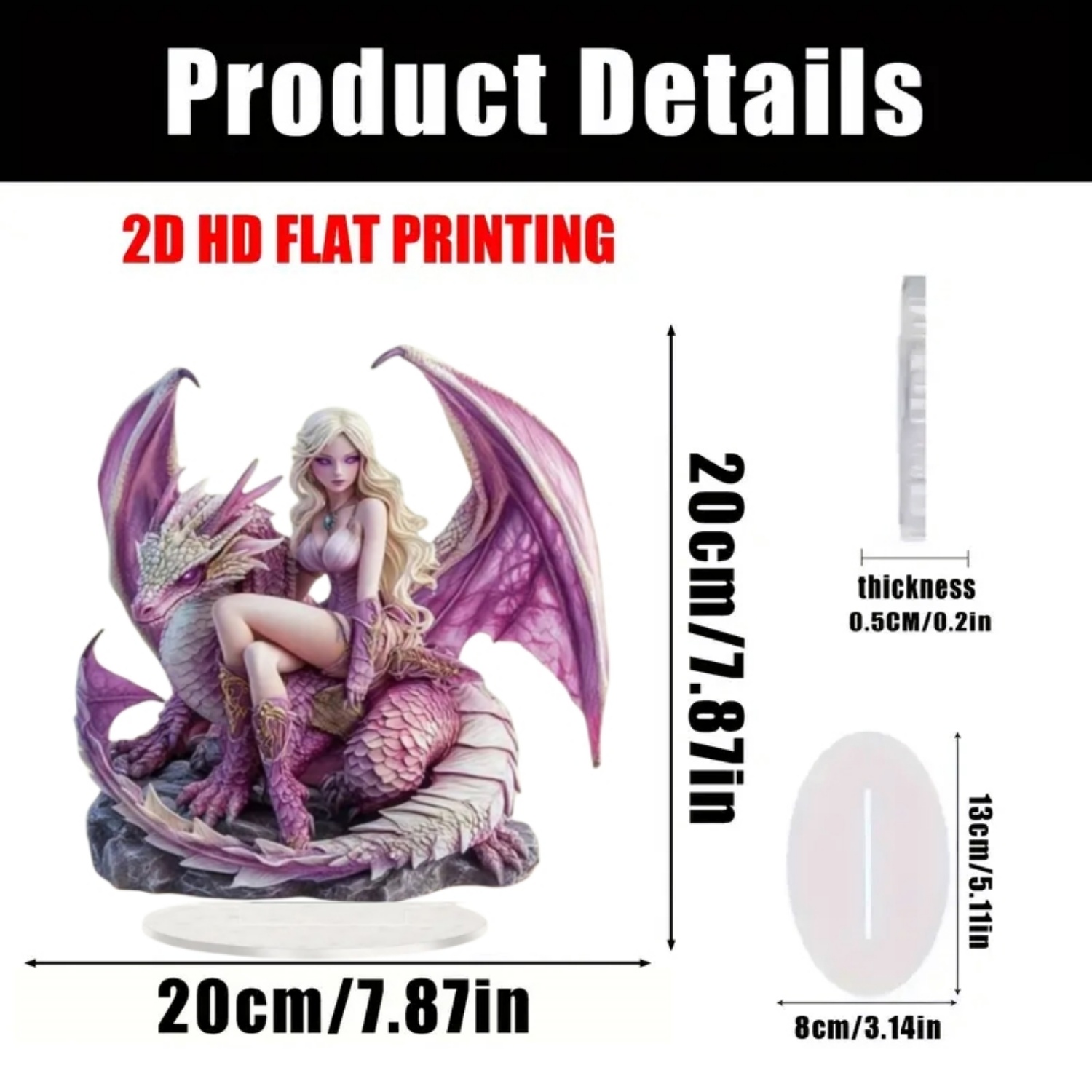 Fairy Statue,2D Flat Acrylic P - Home Office Studio recensione e prezzo
