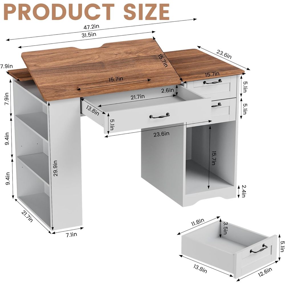 Adjustable Desk with Storage a - Home Office Art recensione e prezzo