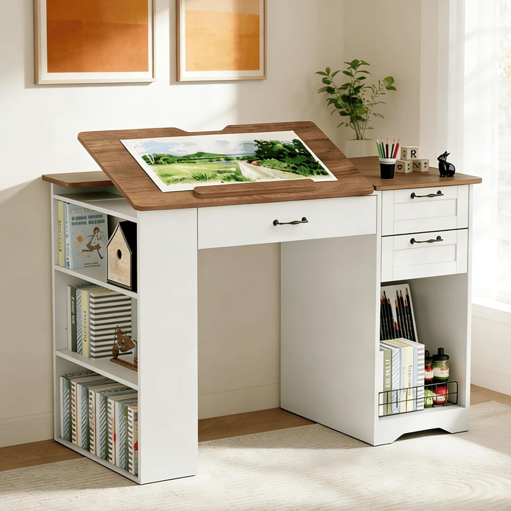 Adjustable Desk with Storage a - Home Office Art recensione e prezzo