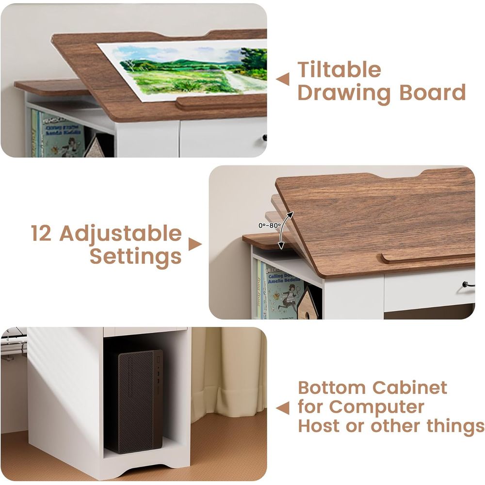 Adjustable Desk with Storage a - Home Office Art recensione e prezzo