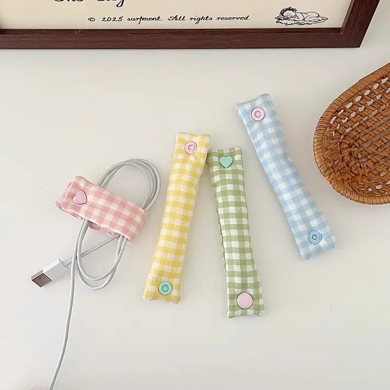 1PC Plaid Phone Cable Organize - Home Office Call Center recensione e prezzo