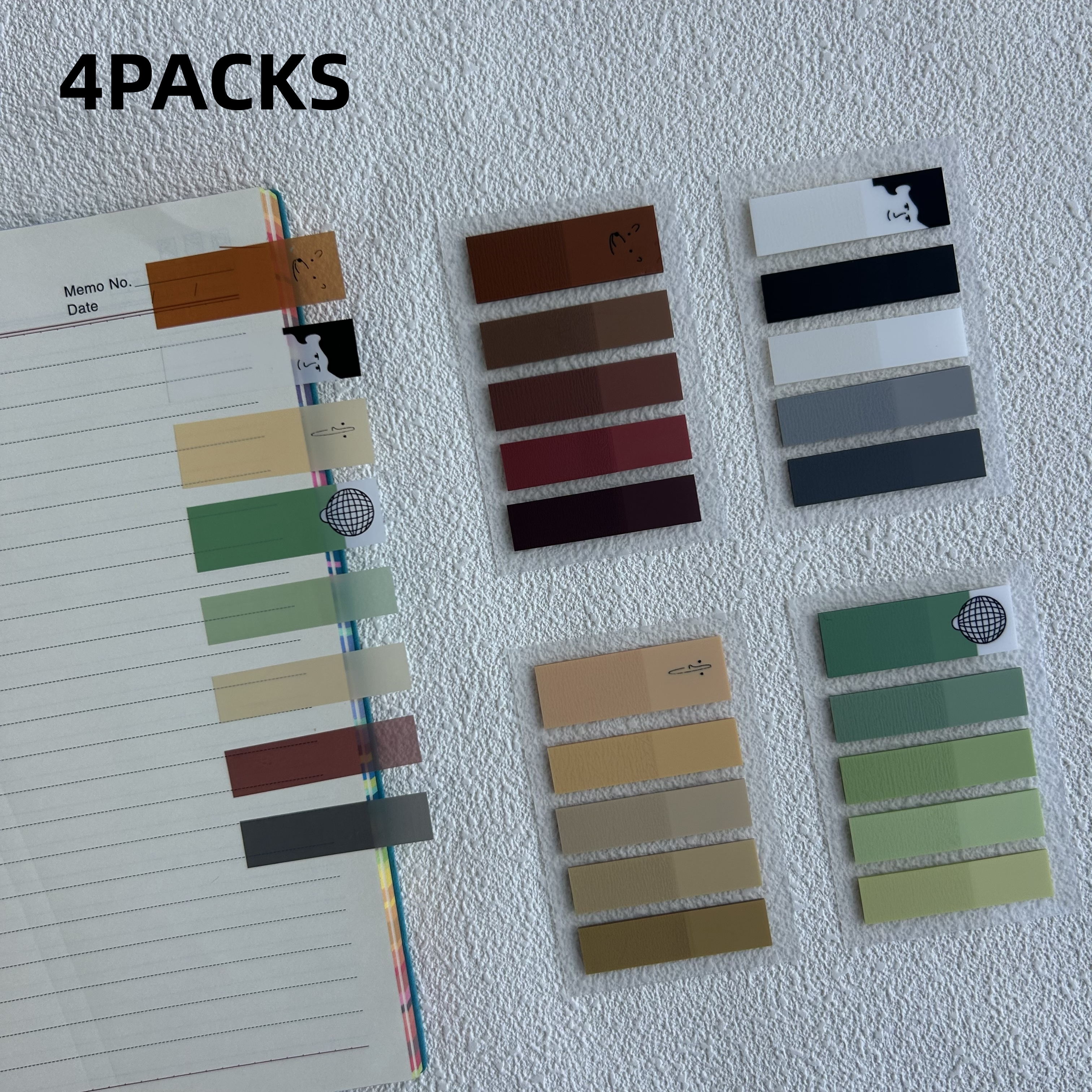 4Packs Transparent Sticky Note - Sticky Note Dispenser recensione e prezzo