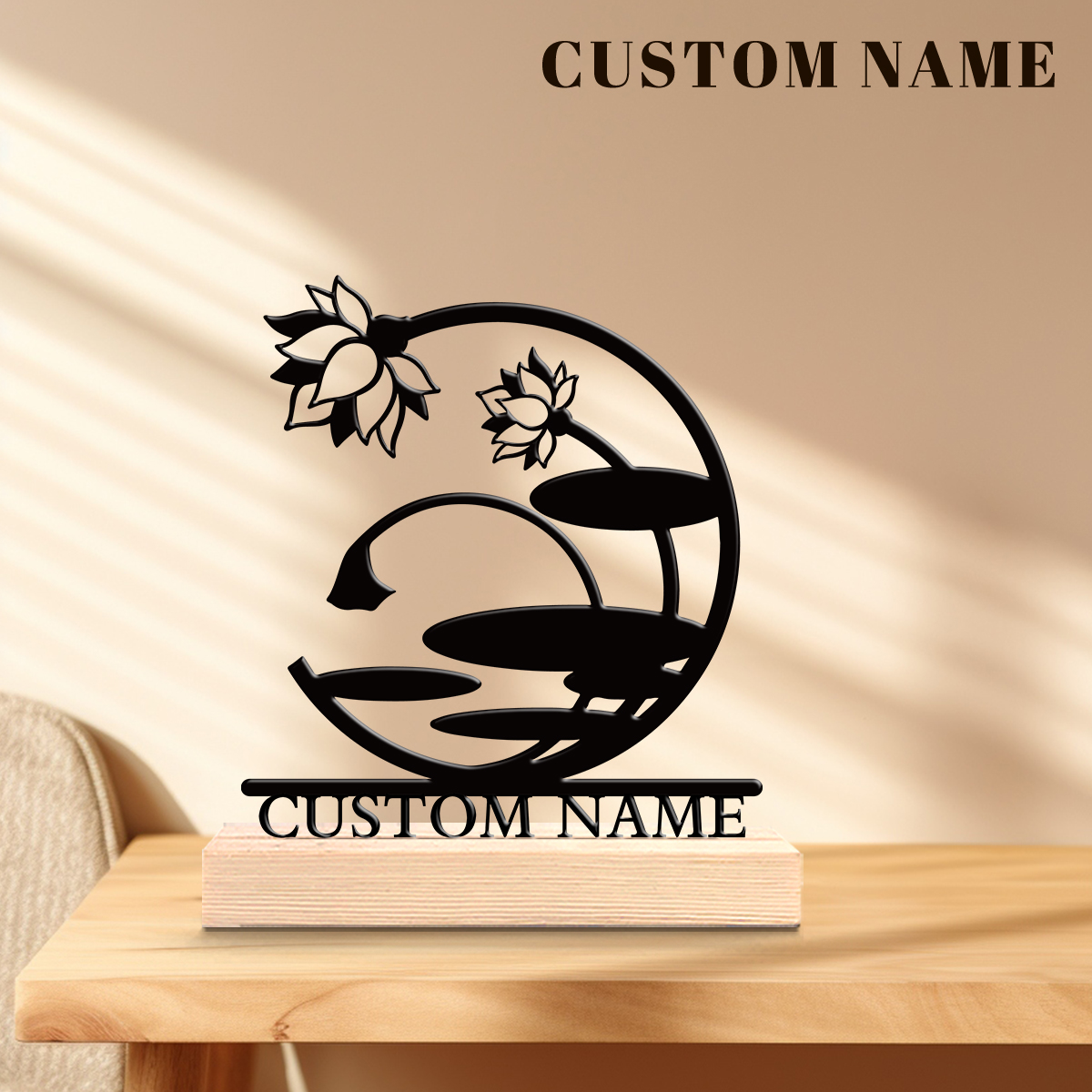 1Pc Csutom Name Blooming Lotus - Home Office Art recensione e prezzo