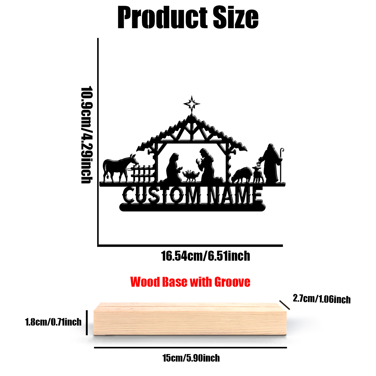 1Pc Csutom Name Jesus's Bitrth - Home Office Art recensione e prezzo