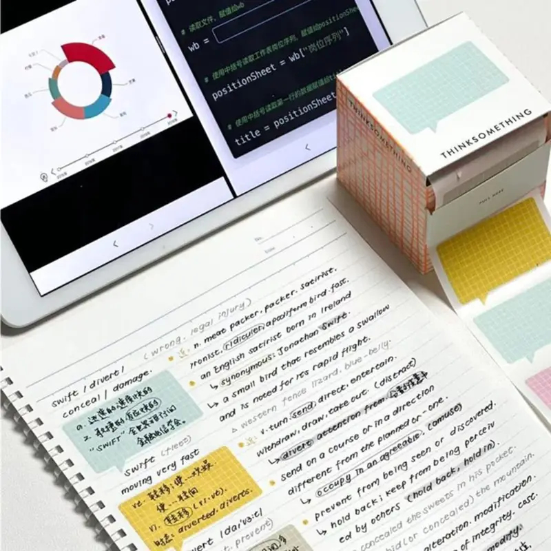 100PCS/Set Pull-out Memo Pad C - Sticky Note Dispenser recensione e prezzo