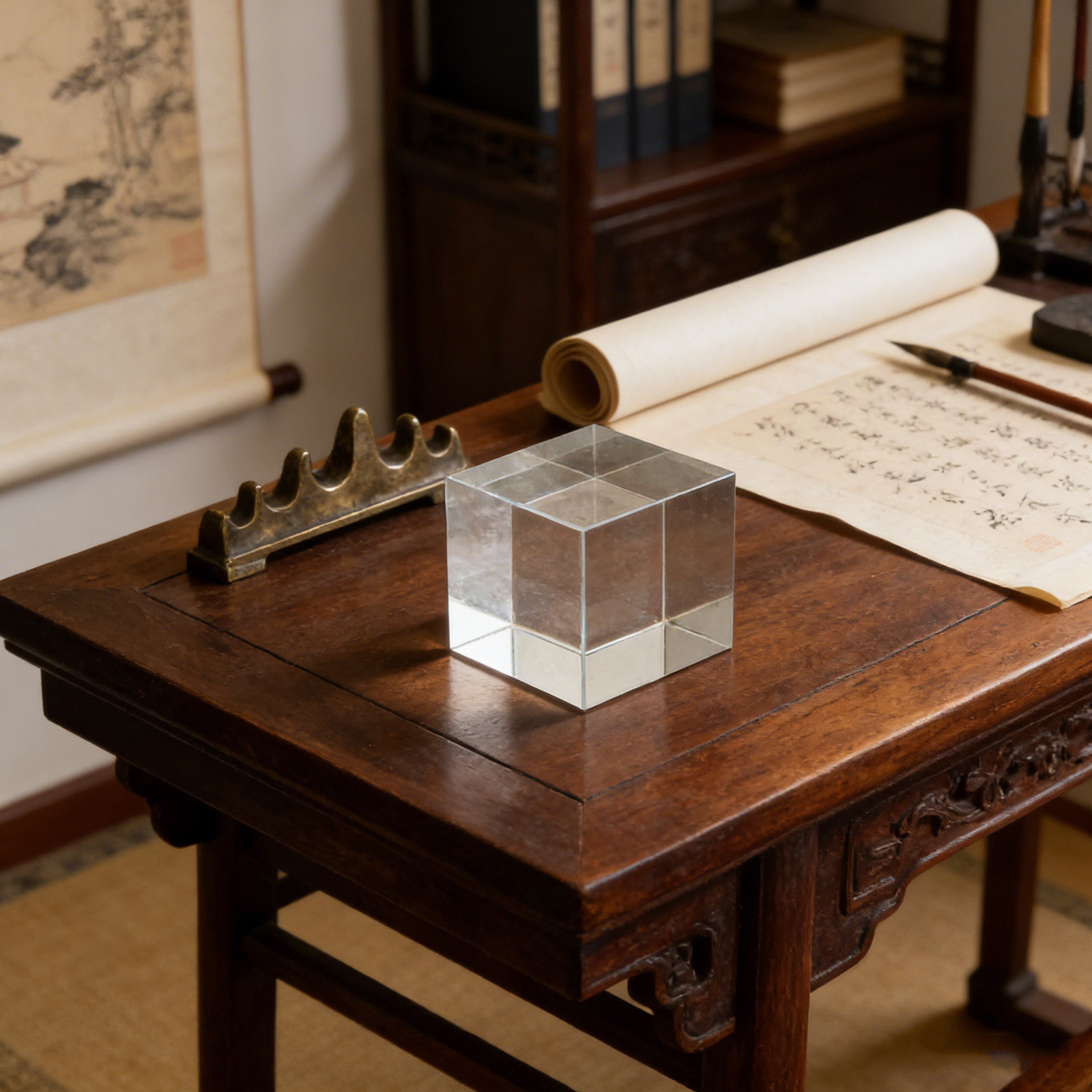 Square Crystal Paperweight Cle - Home Office Studio recensione e prezzo