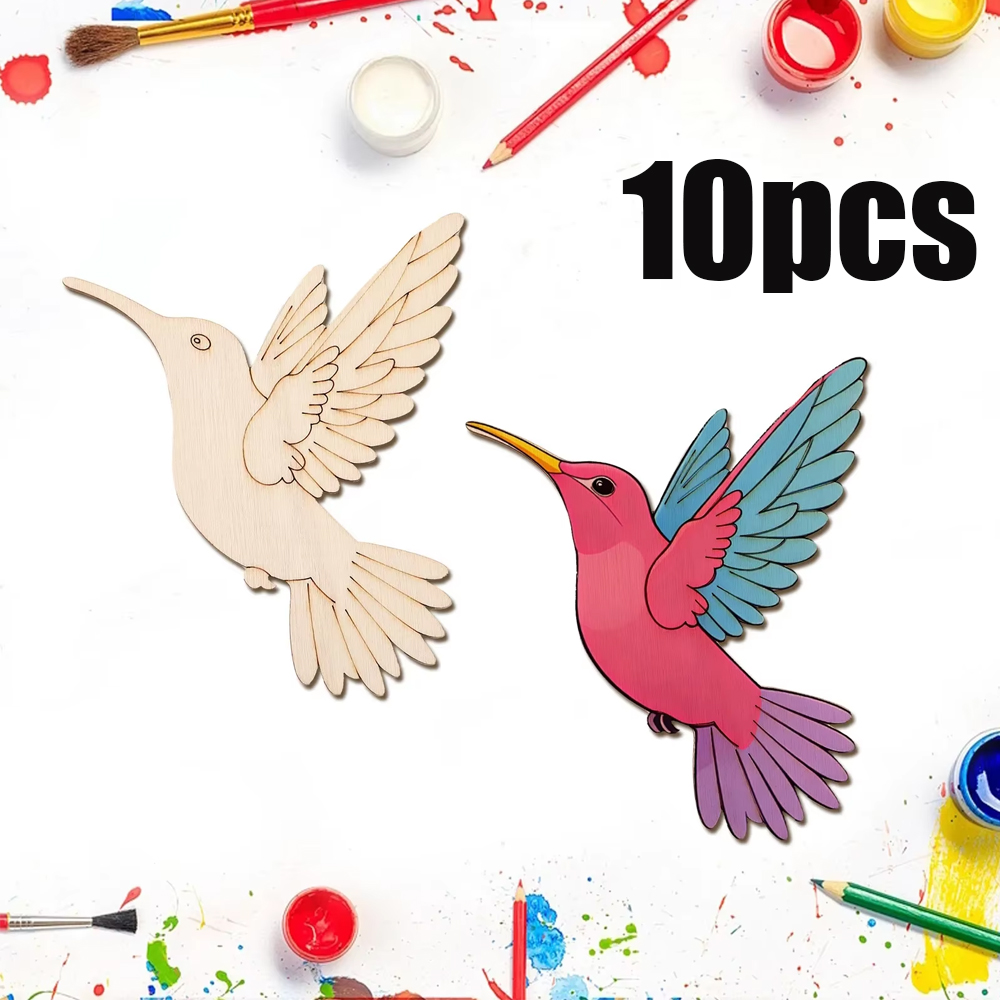 10pcs Unfinished Wood Animal B - Home Office Art recensione e prezzo