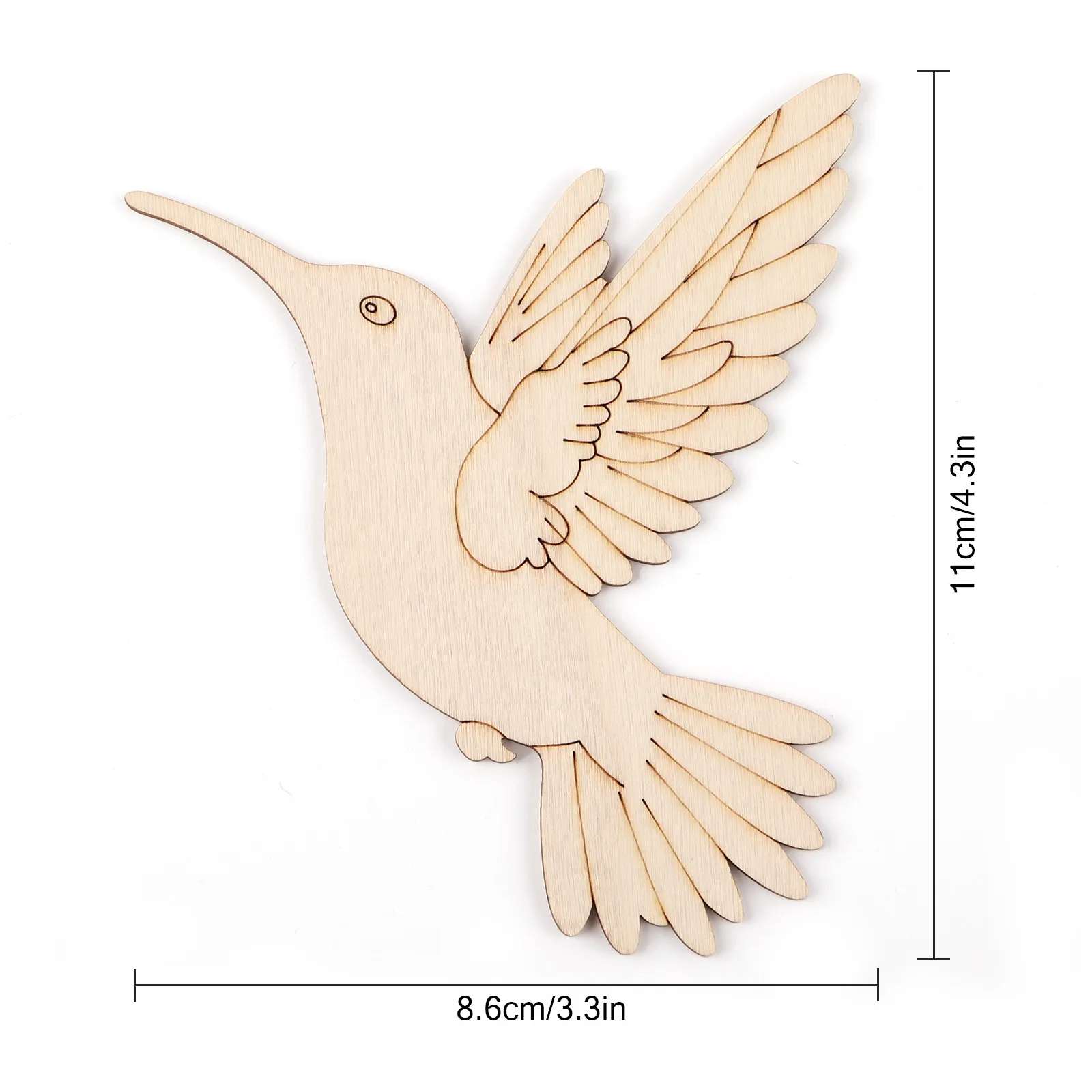 10pcs Unfinished Wood Animal B - Home Office Art recensione e prezzo