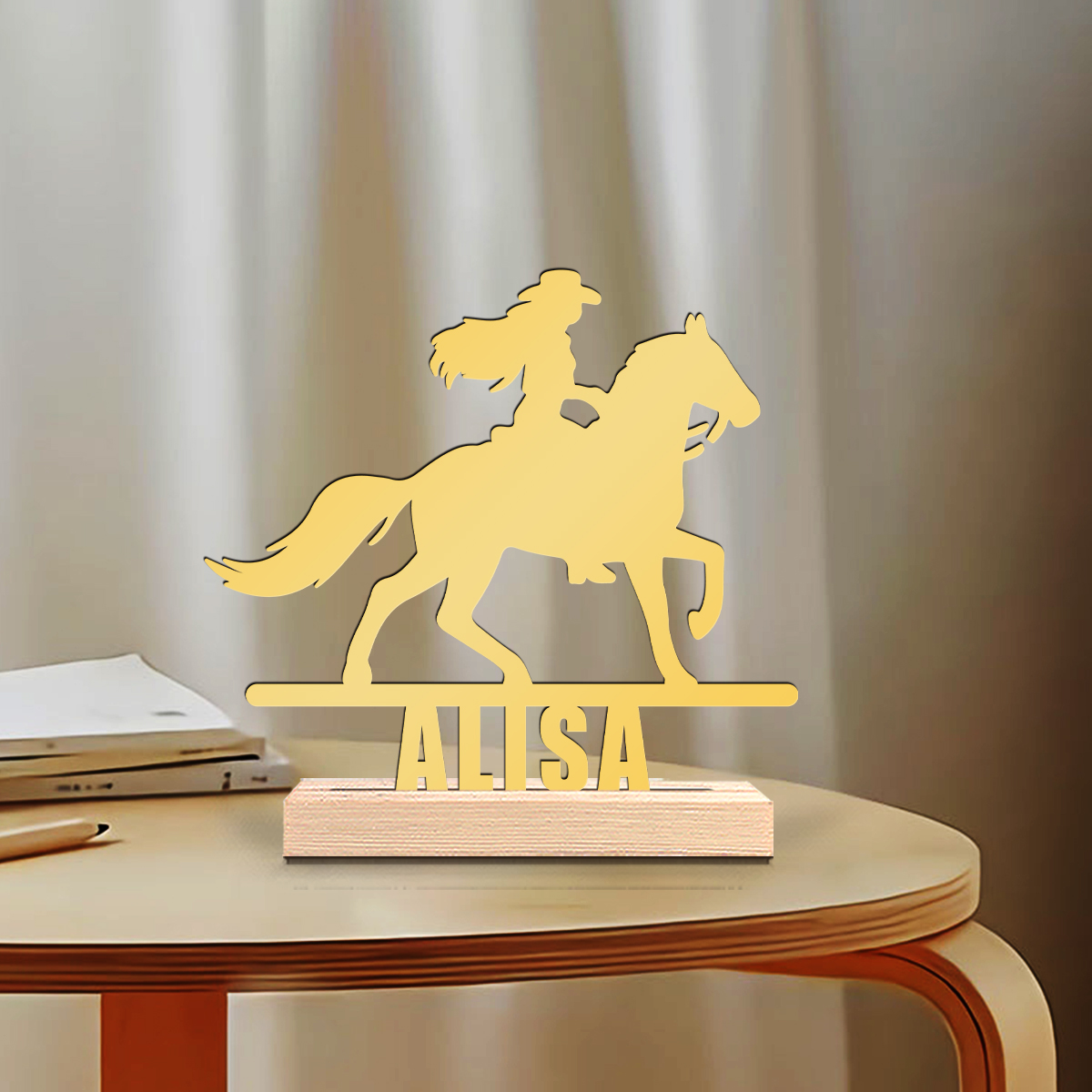 1Pc Csutom Horse Ridding Girl  - Home Office Art recensione e prezzo