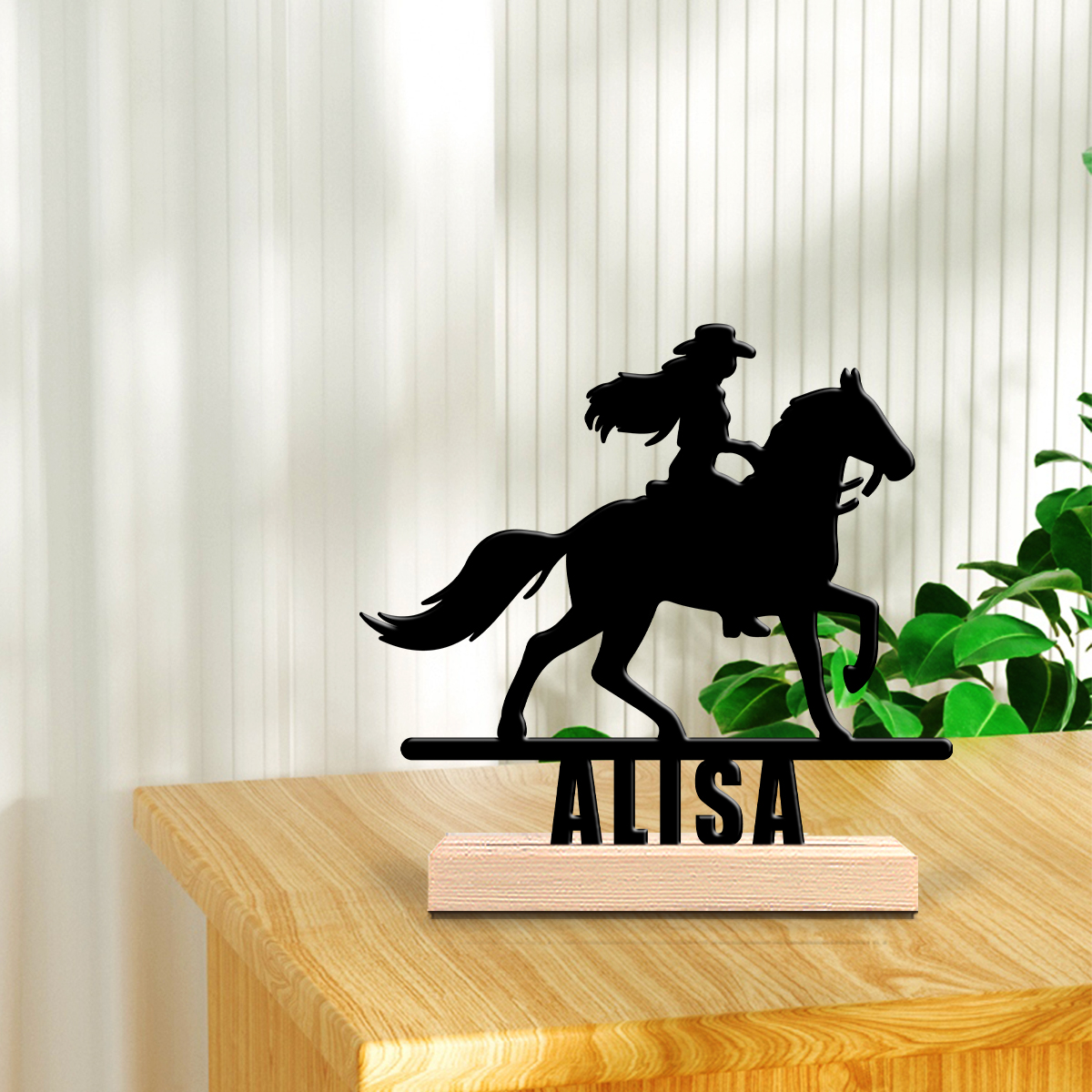 1Pc Csutom Horse Ridding Girl  - Home Office Art recensione e prezzo