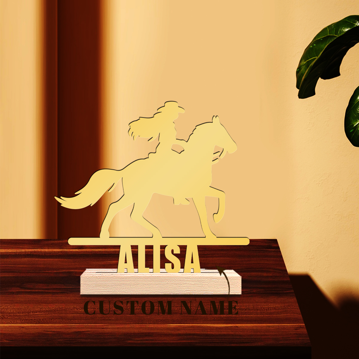 1Pc Csutom Horse Ridding Girl  - Home Office Art recensione e prezzo