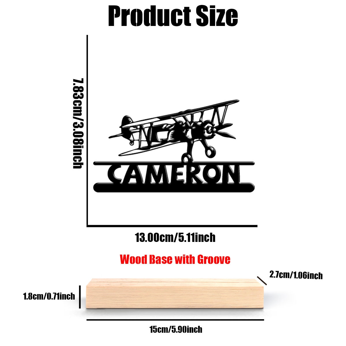 1Pc Csutom Name Jet Aircraft W - Home Office Art recensione e prezzo