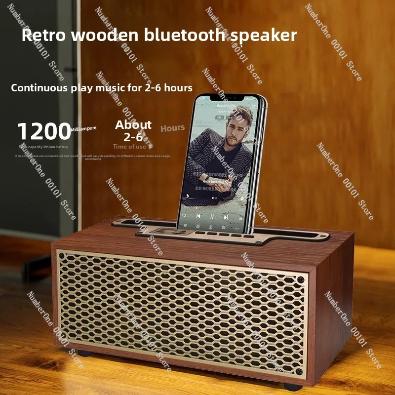 Retro Wooden Bluetooth Speaker - Home Office Studio recensione e prezzo