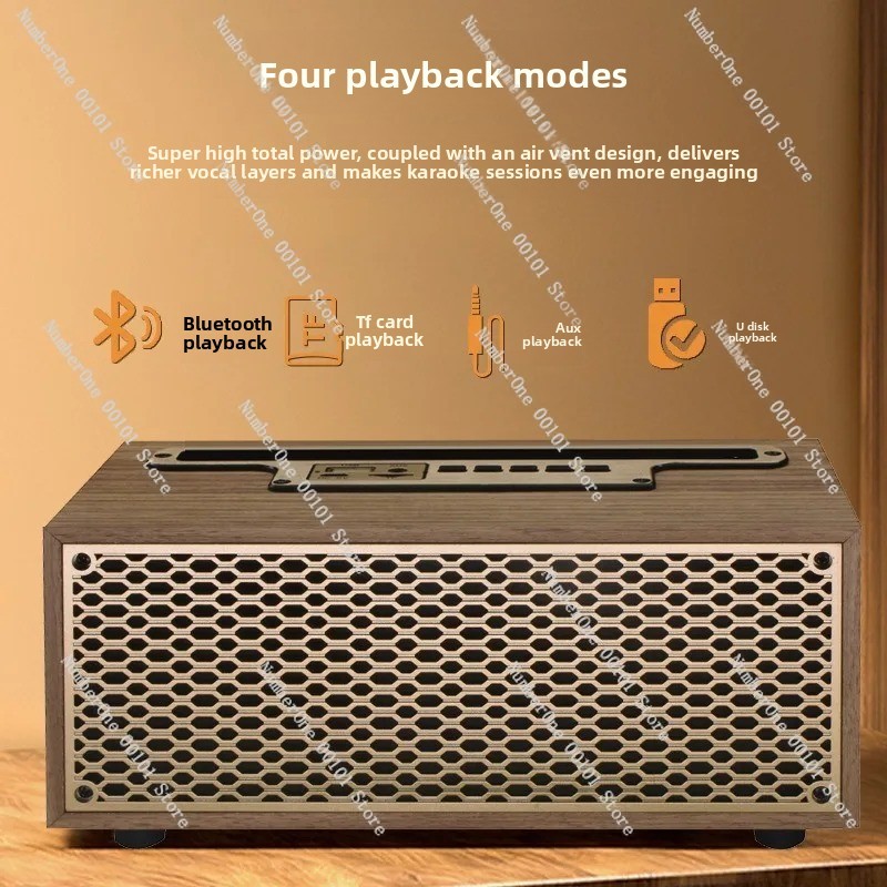 Retro Wooden Bluetooth Speaker - Home Office Studio recensione e prezzo