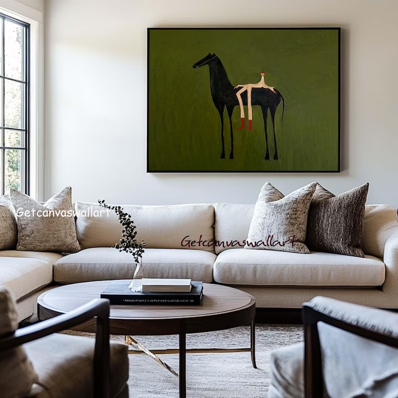Modern Abstract Western Horse  - Home Office Art recensione e prezzo