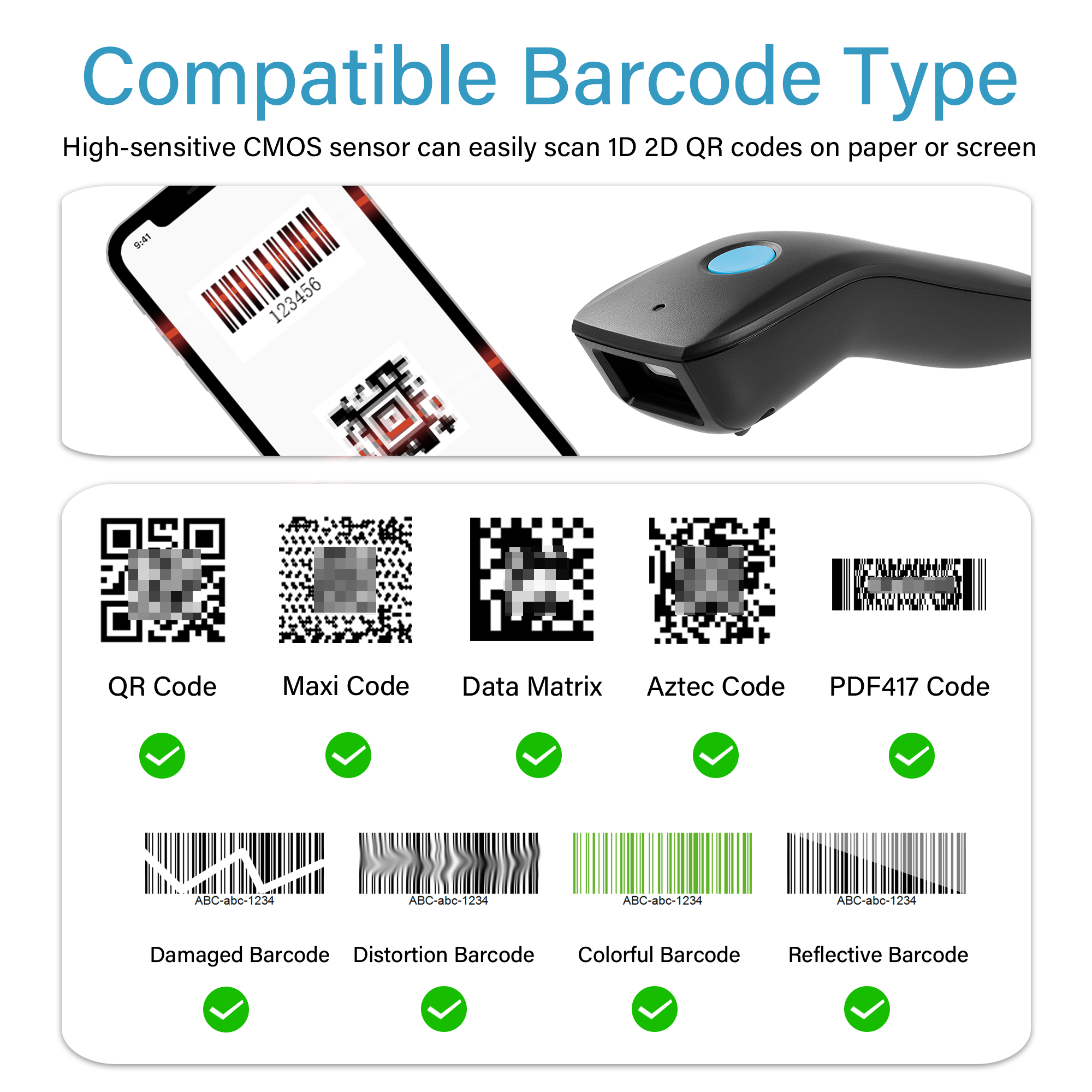 Mini 3 In 1 Bluetooth Barcode  - Document Scanner Portable recensione e prezzo