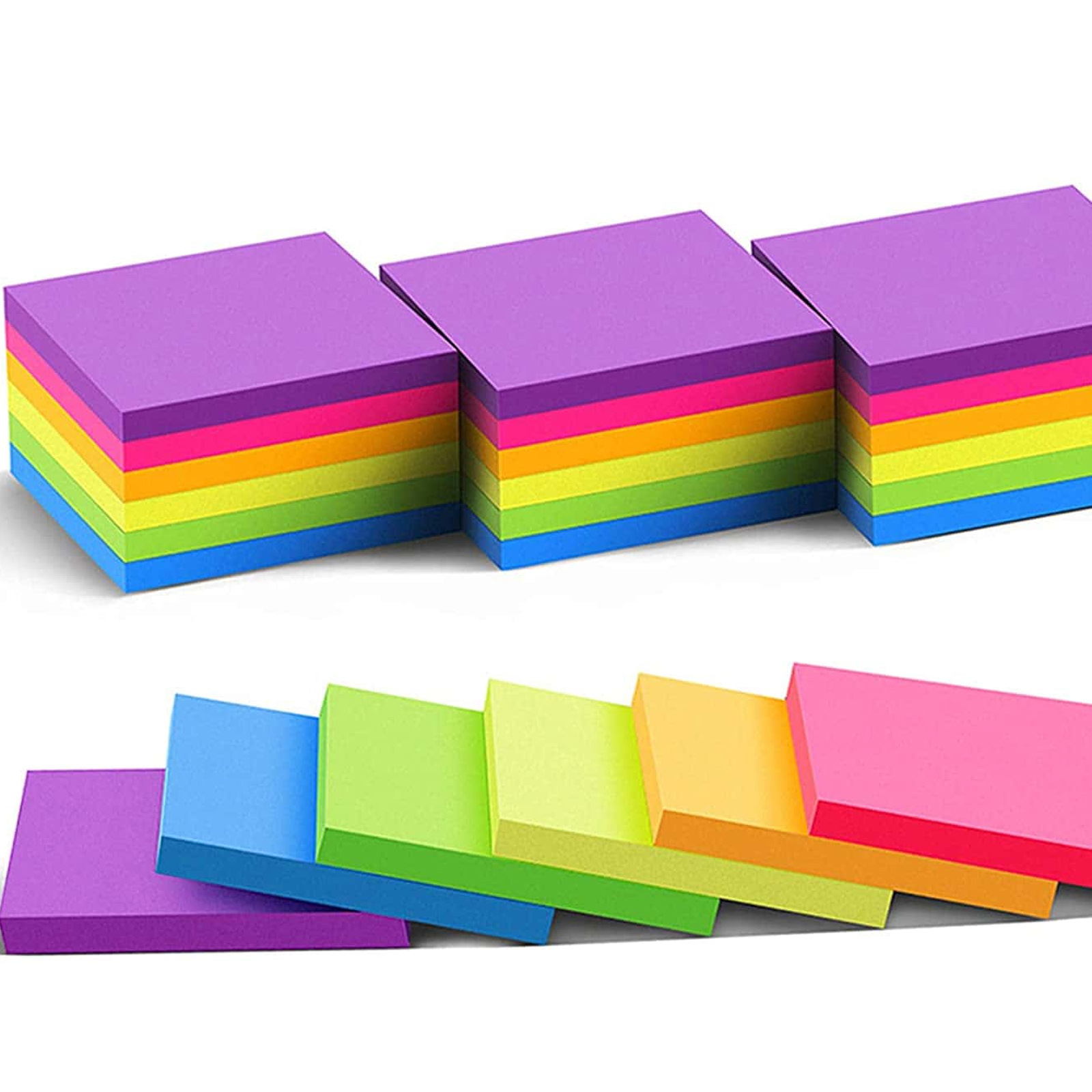 6 Pcs Fluorescent color 3*3inc - Sticky Note Dispenser recensione e prezzo