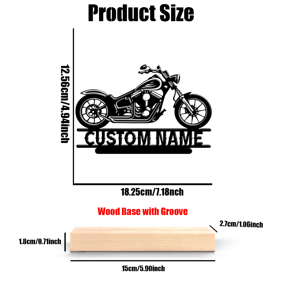 1Pc Csutom Name Road Motorbike - Home Office Art recensione e prezzo