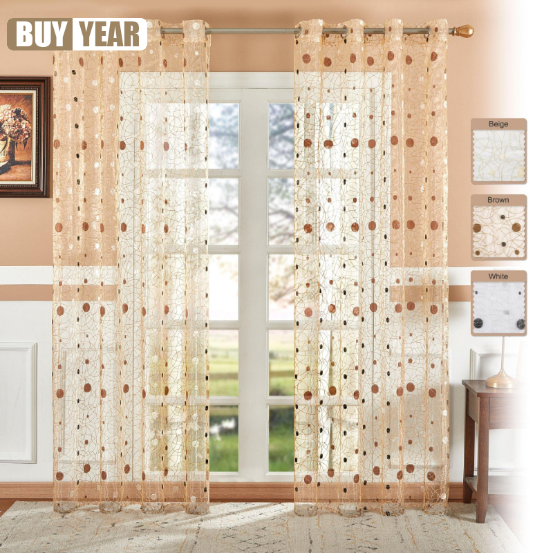 Polka Dot Jacquard Woven sheer - Home Office Buy recensione e prezzo