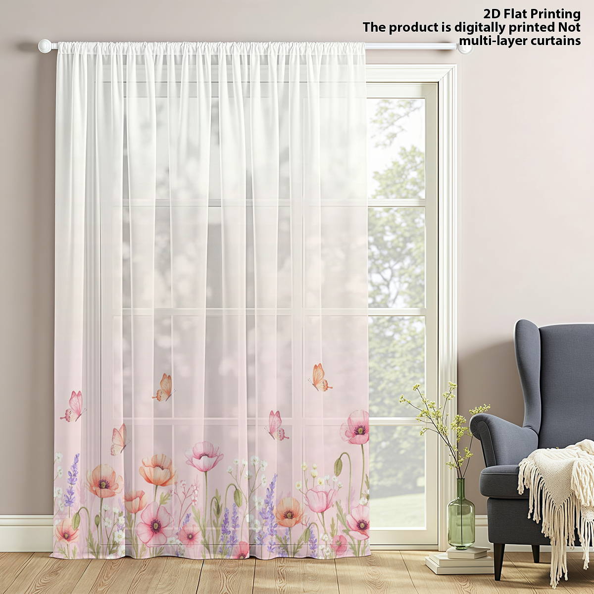 1 PC Poppy Gradient Print Shee - Home Office Pc recensione e prezzo